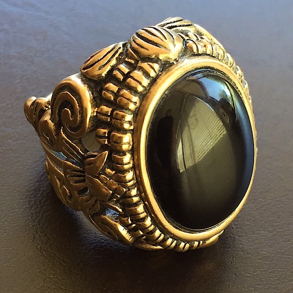 Studio Barse Jewelry - Barse Black Onyx Bronze Ring